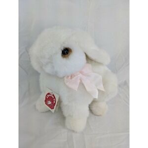 Charm Co Sweet Bunny Plush White 8 Inch 5050 1989 Stuffed Animal Toy